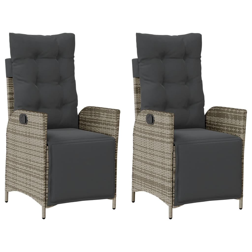vidaXL Gartensessel Grau 61x93x57 cm