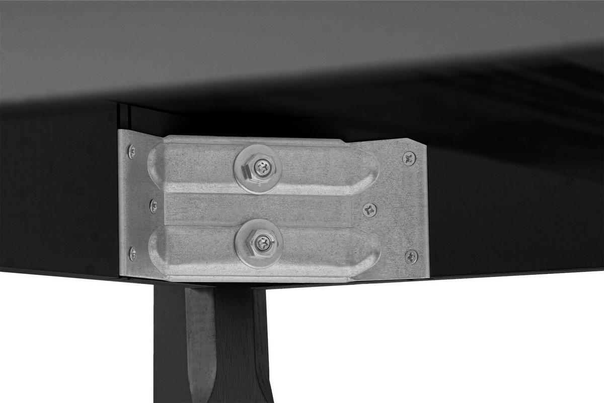 ESSTISCH RHENA ausziehbar bis 190cm, Schwarz - Schwarz, Holz (150/77/80cm) - KONSIMO®