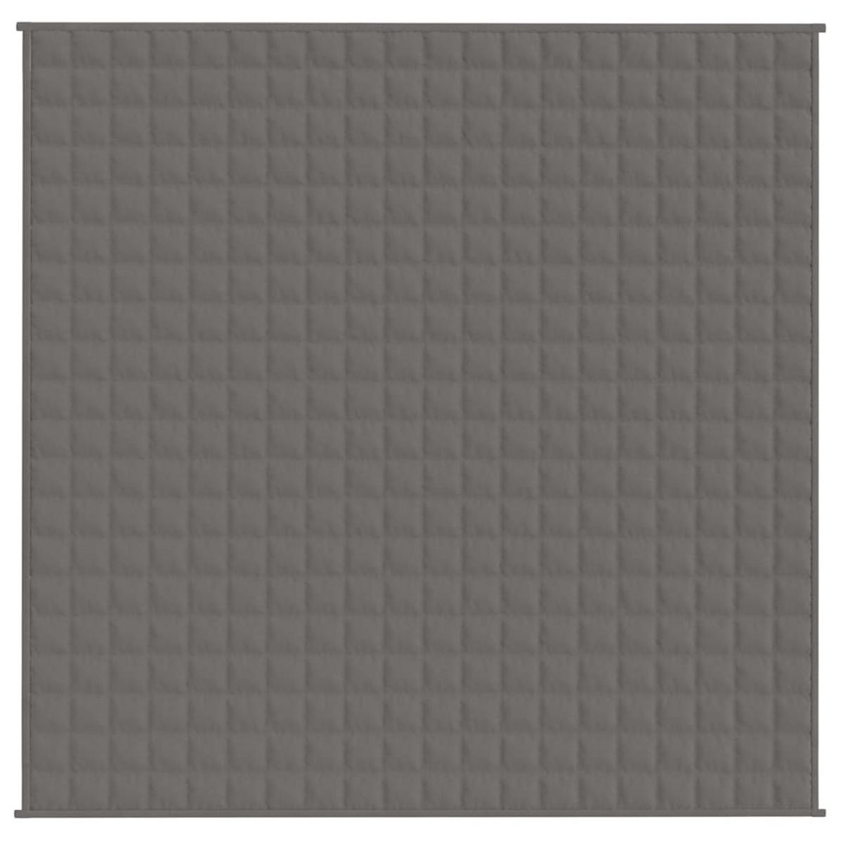 GEWICHTSDECKE Grau 200/200 Cm 13 Kg Stoff - Grau, Textil (200/200cm) - vidaXL