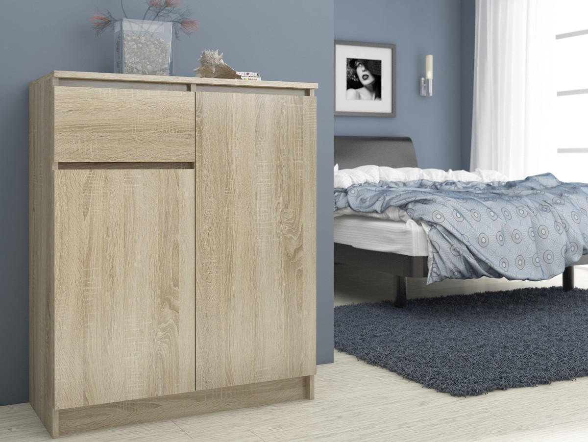KOMMODE Eiche Sonoma 99/80/40 - Sonoma Eiche, Holzwerkstoff (80/99/40cm) - RAUMHIRSCH FURNITURE