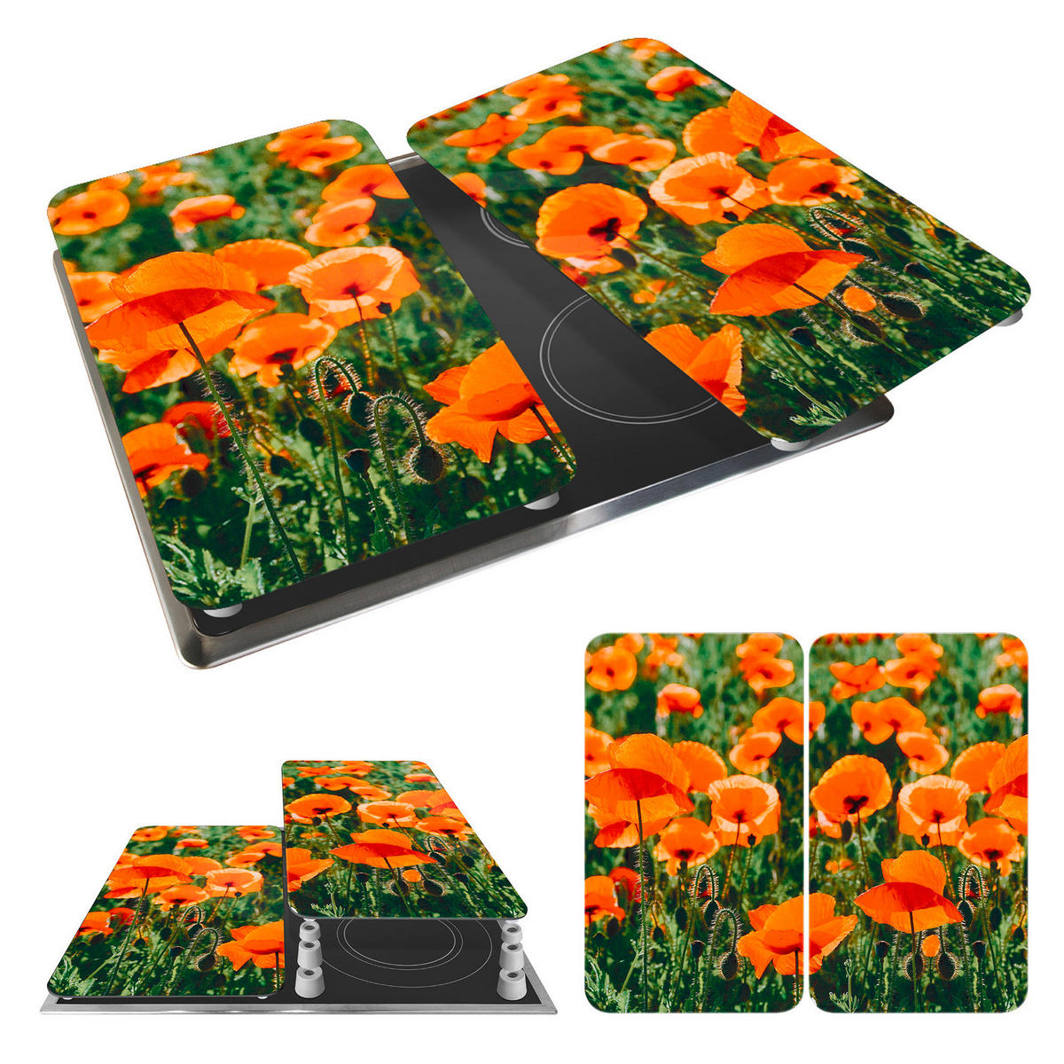 GLASSCHUTZPLATTEN für den Herd Pole Maku 0,5/30/52 cm - Multicolor, Glas (30/52/0.5cm) - Wenko