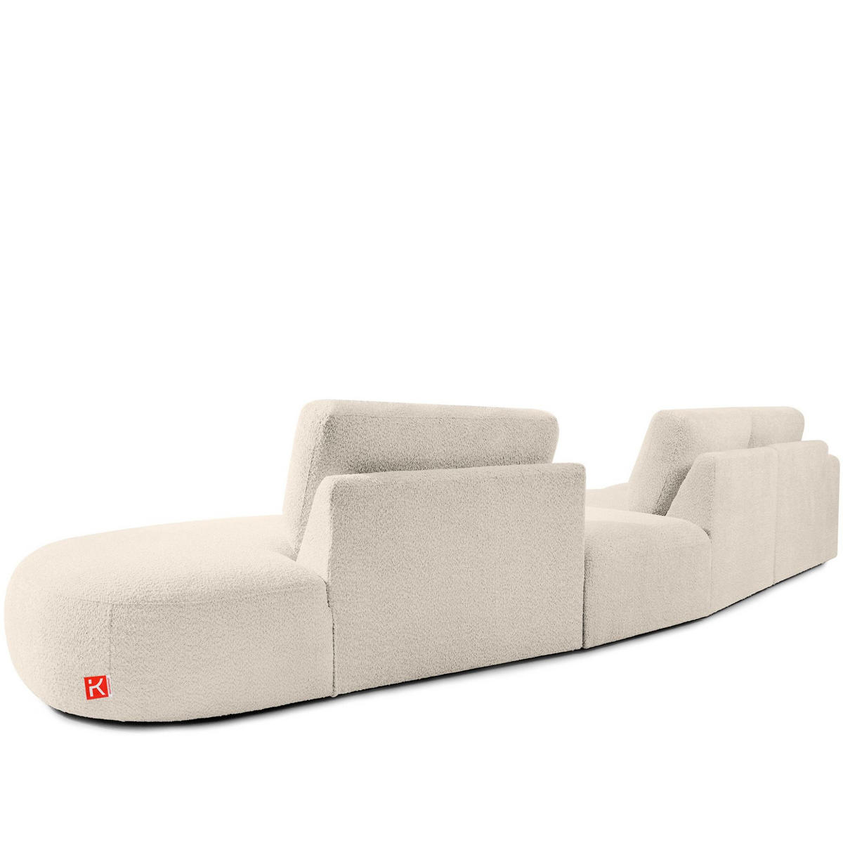 5-SITZER ECKSOFA ZUCCO Boucle rechts, Beige - Beige, Textil (430/84/105cm) - KONSIMO®