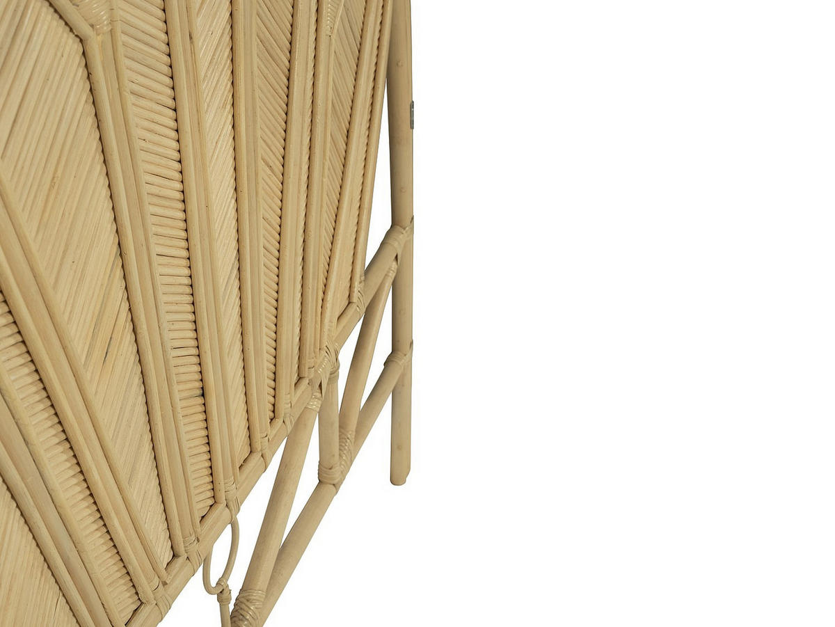 BETT-KOPFTEIL - 140 cm - Rattan - Holzfarben - CHELINA - Naturfarben, Holzwerkstoff (145/135/4cm) - Vente-Unique
