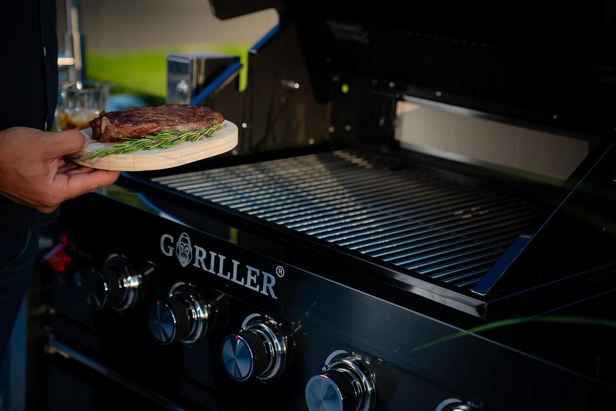 OUTDOORKÜCHE Grillmaster Fusion 217/58/119 cm - Schwarz Hochglanz, Metall (58/90/217cm) - Goriller