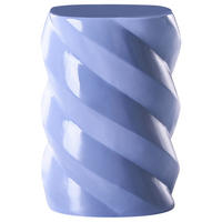 BEISTELLTISCH Blau Ronta - Blau, Keramik/Kunststoff (29/29/40cm) - Beliani
