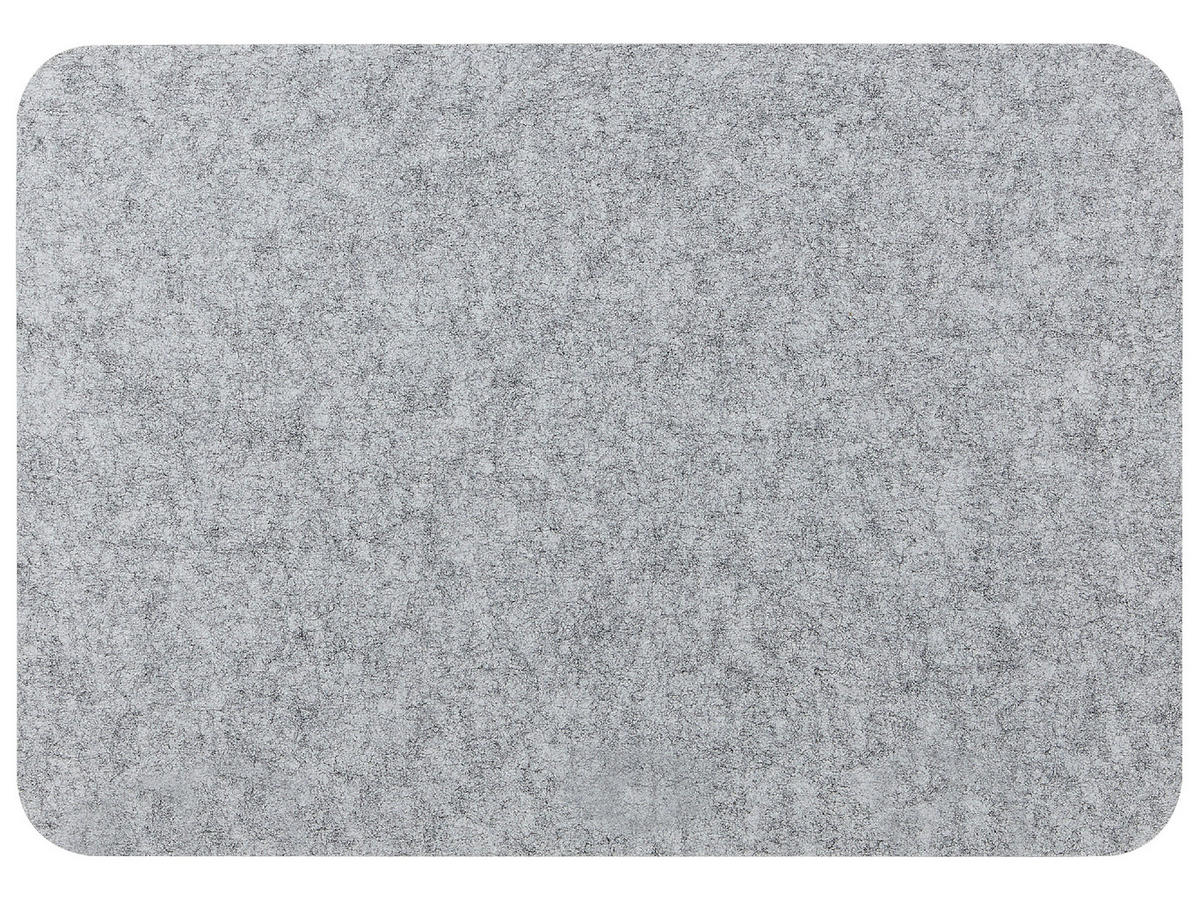 SCHREIBTISCHTRENNWAND 72 x 50 cm Hellgrau Split - Grau, Textil (72/50/1cm) - Beliani