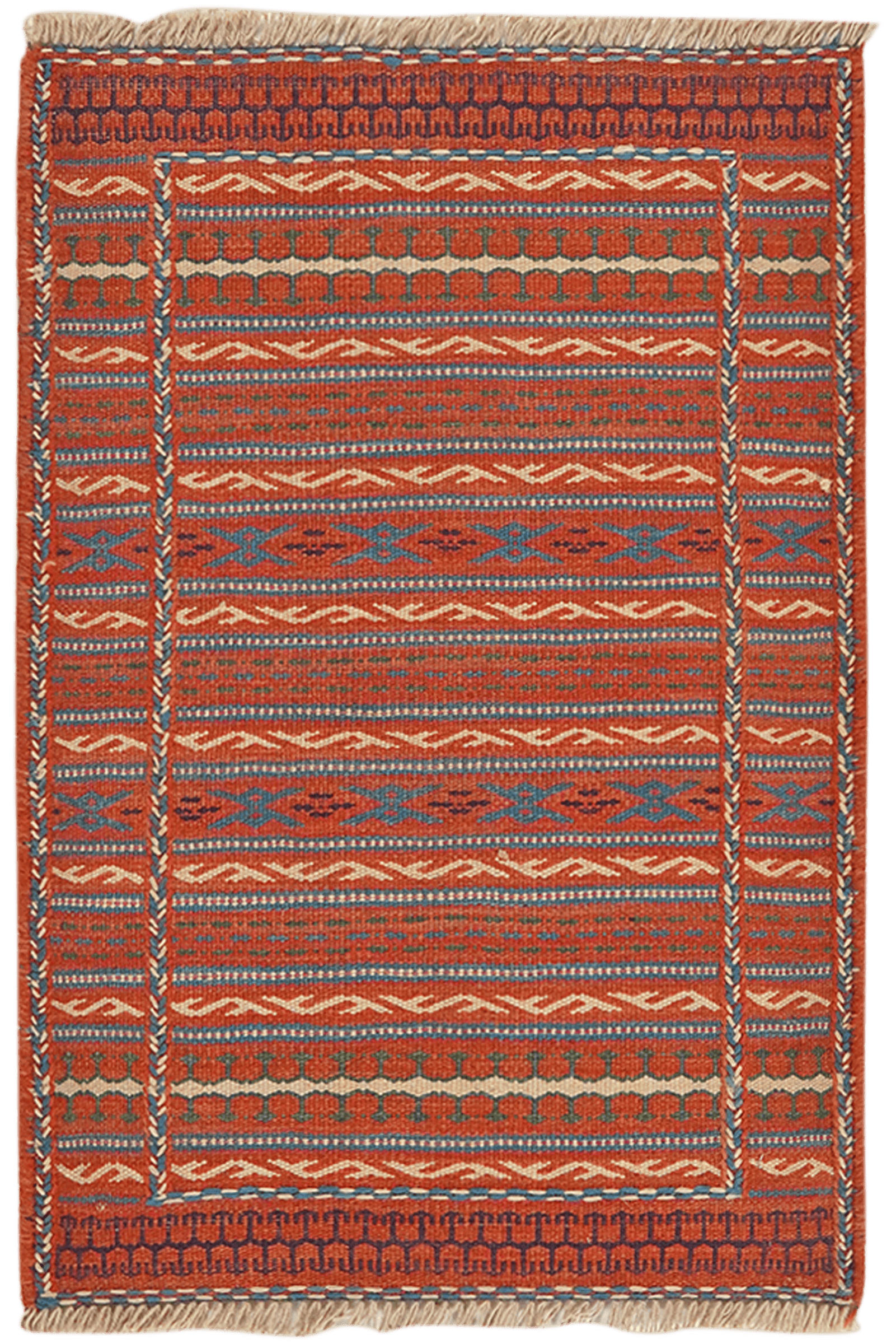 Looma Kelim-Teppich Rot 60x87 cm