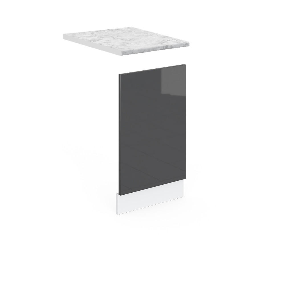 FRONTBLENDE R-Line Anthrazit 45 cm, AP Marmor - Anthrazit/Weiß, Holzwerkstoff (45/57.2/1.6cm) - Vicco
