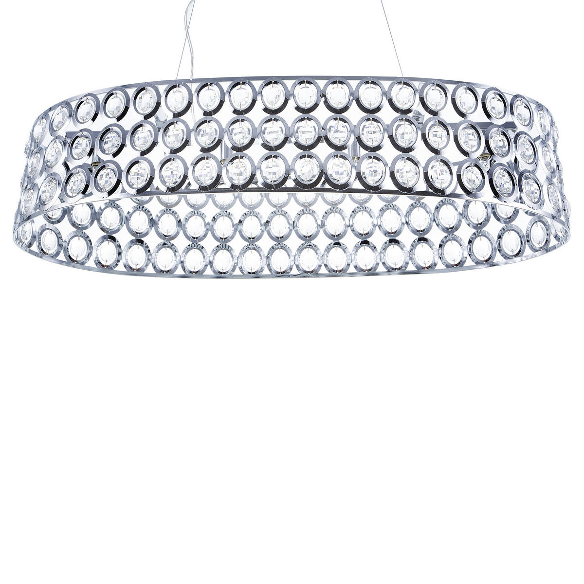 HÄNGELEUCHTE Tenna 93x29x133 cm - Silberfarben, Metall (29/93/133cm) - Beliani