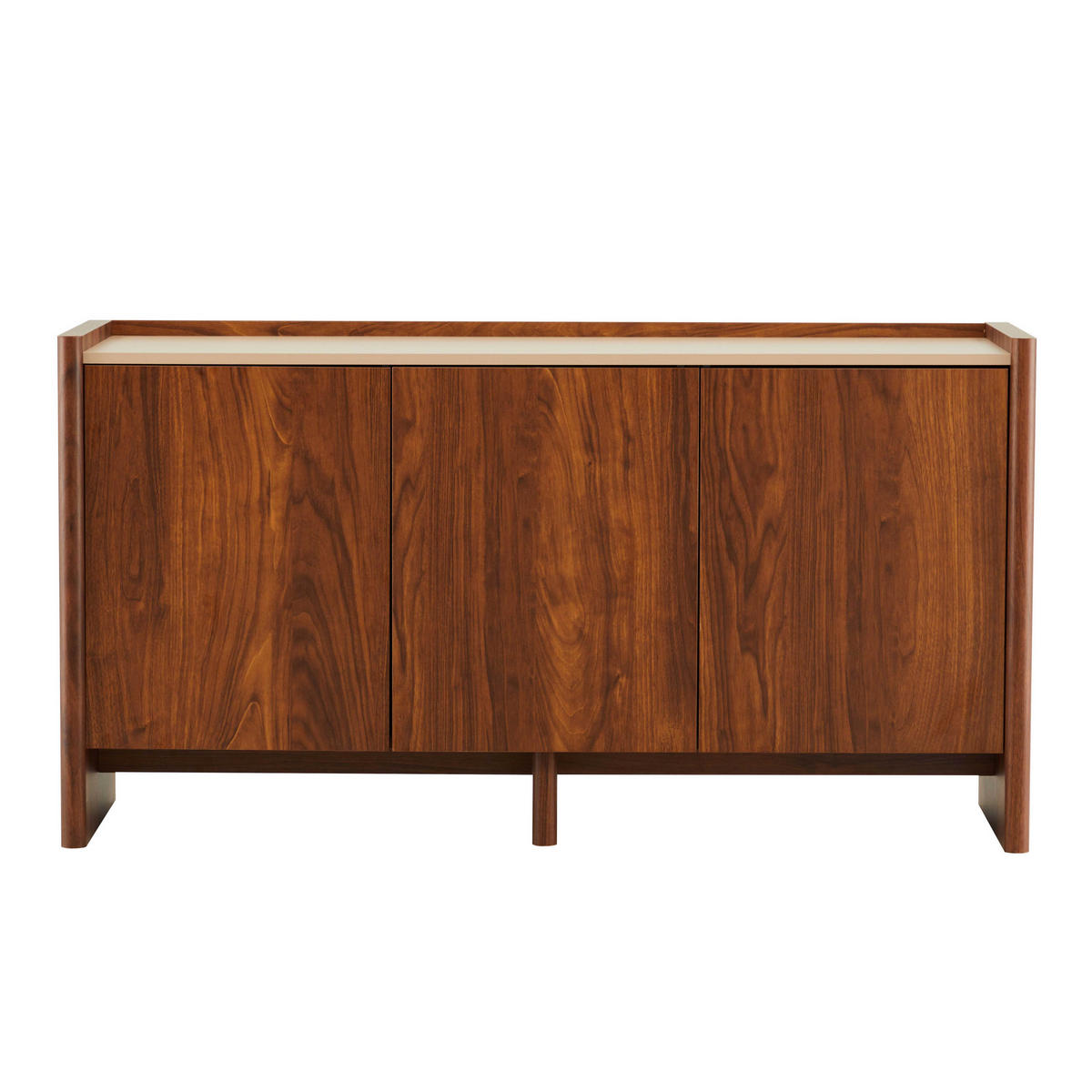 SIDEBOARD 140 cm, dunkles holz - Braun, Holz (40/75/140cm) - Oviala