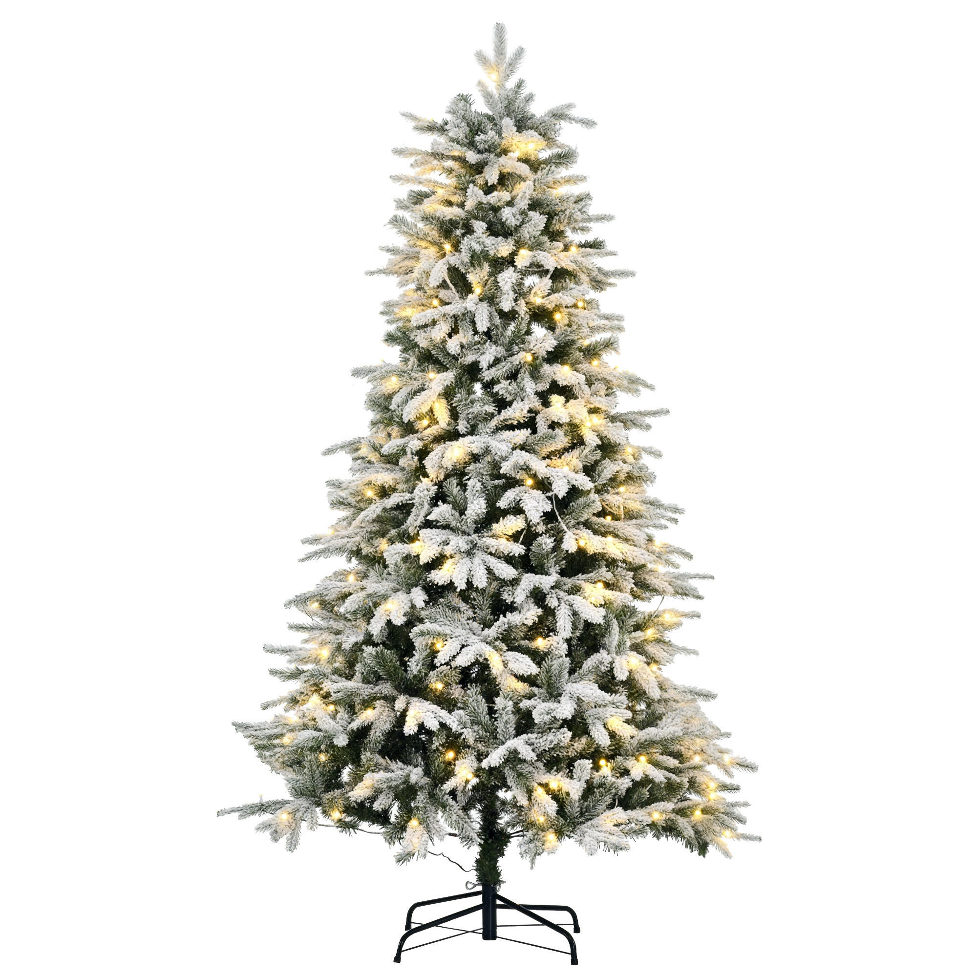 WEIHNACHTSBÄUME Weiß 105.0/105.0/180.0cm - Weiß, Kunststoff (180cm)
