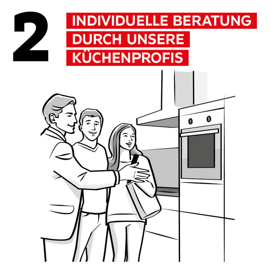 2 Individuelle Beratung durch unsere Küchenprofis
