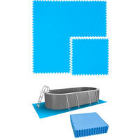 POOLMATTEN 12,6m² 20 EVA Matten 81 cm Blau - Blau, Kunststoff (81/81cm) - eyepower