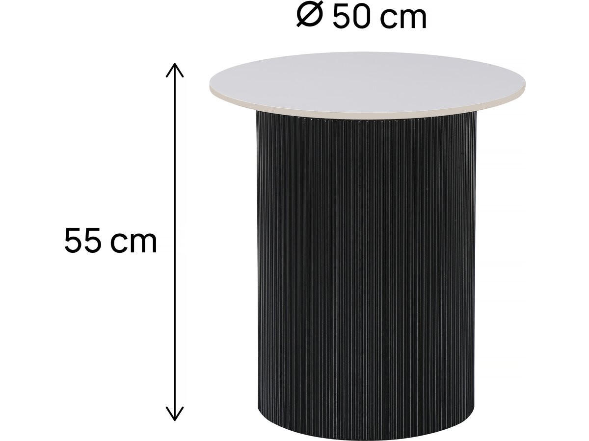 COUCHTISCH eclat Weiß - Weiß, Keramik (50/50/55cm) - Habitat Garten