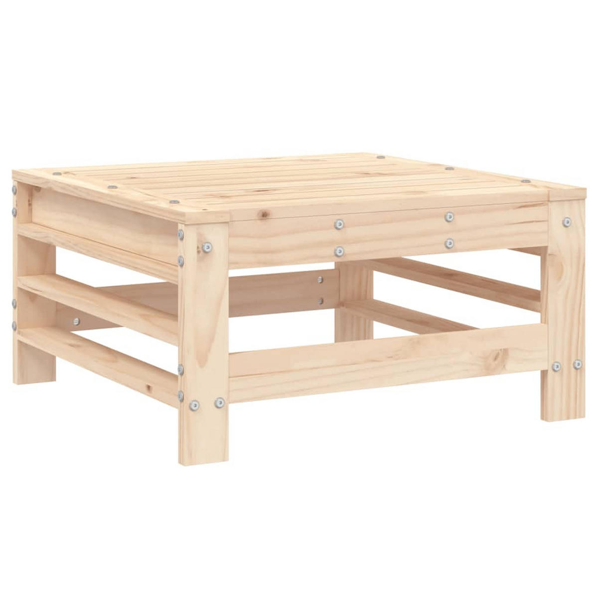 GARTEN-LOUNGE-SET 3-teilig Massivholz Kiefer - Braun, Holz - vidaXL