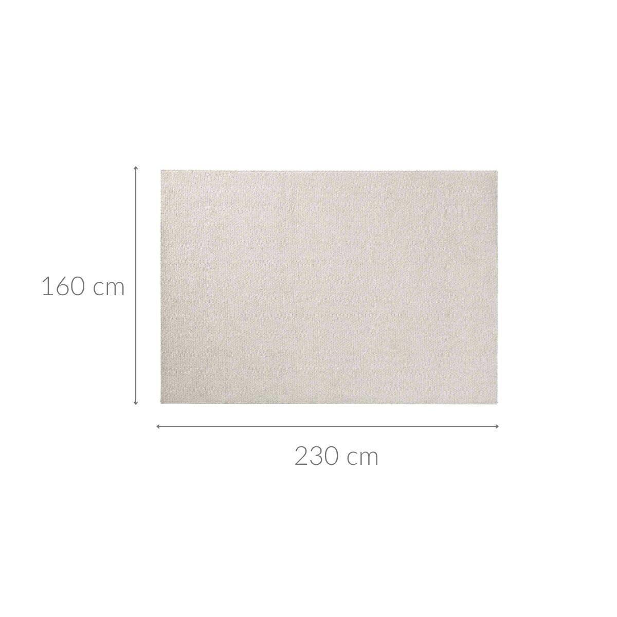 TEPPICH Lisaia gewebt - Beige, Kunststoff (160/230cm) - Douceur d´intérieur