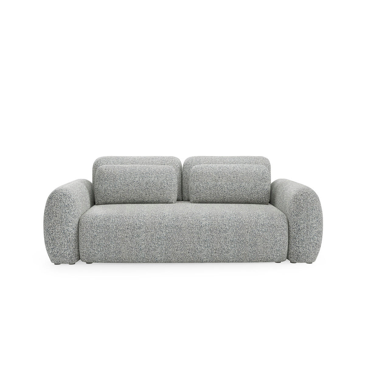 SOFA Carmela 3 Sitzplätze Grau - Grau, Holz (266/95/121cm) - Petits-meubles