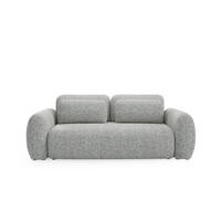 SOFA Carmela 3 Sitzplätze Grau - Grau, Holz (266/95/121cm) - Petits-meubles