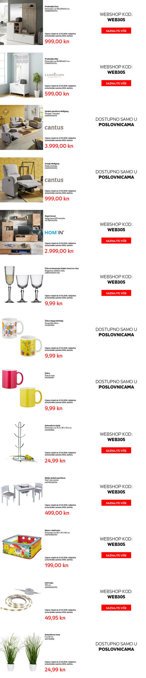 Mjesečna ponuda za listopad