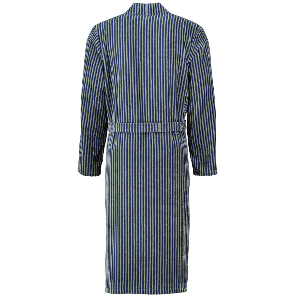 BADEMANTEL HERREN KIMONO STREIFEN 4854 BLAU-FIELD - 14 - Blau, Textil (Mnull) - Cawoe