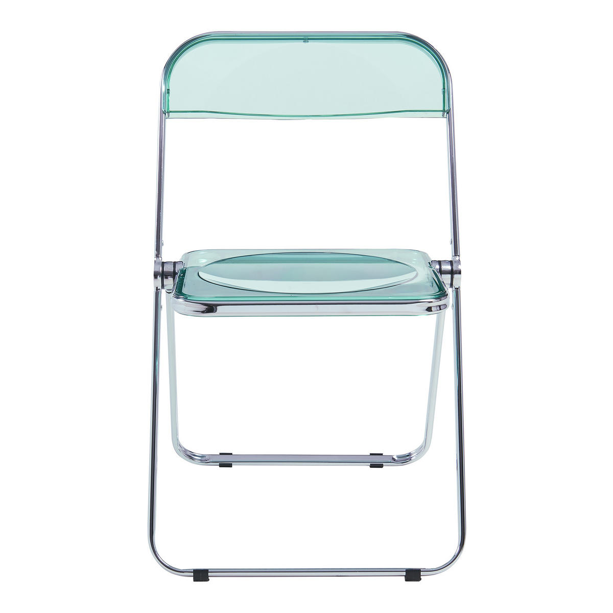 KLAPPSTUHL-SET Pornainen 2 TLG. - Mintgrün, Kunststoff/Metall (46/74/47cm) - [en.casa]