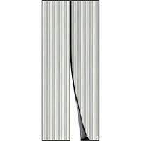 FLIEGENGITTER Tür mit Magnetvorhang, Insektenschutz für Balkon- und Kellertüren, schwarz - Schwarz, Textil (110/230/1cm)