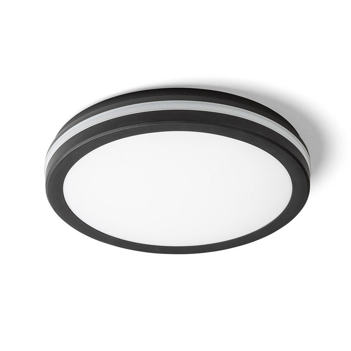 AUSSENLEUCHTE SONO 30 Schwarz Kunststoff 30 W IP65 - Schwarz, Kunststoff (30/30/5cm) - Rendl