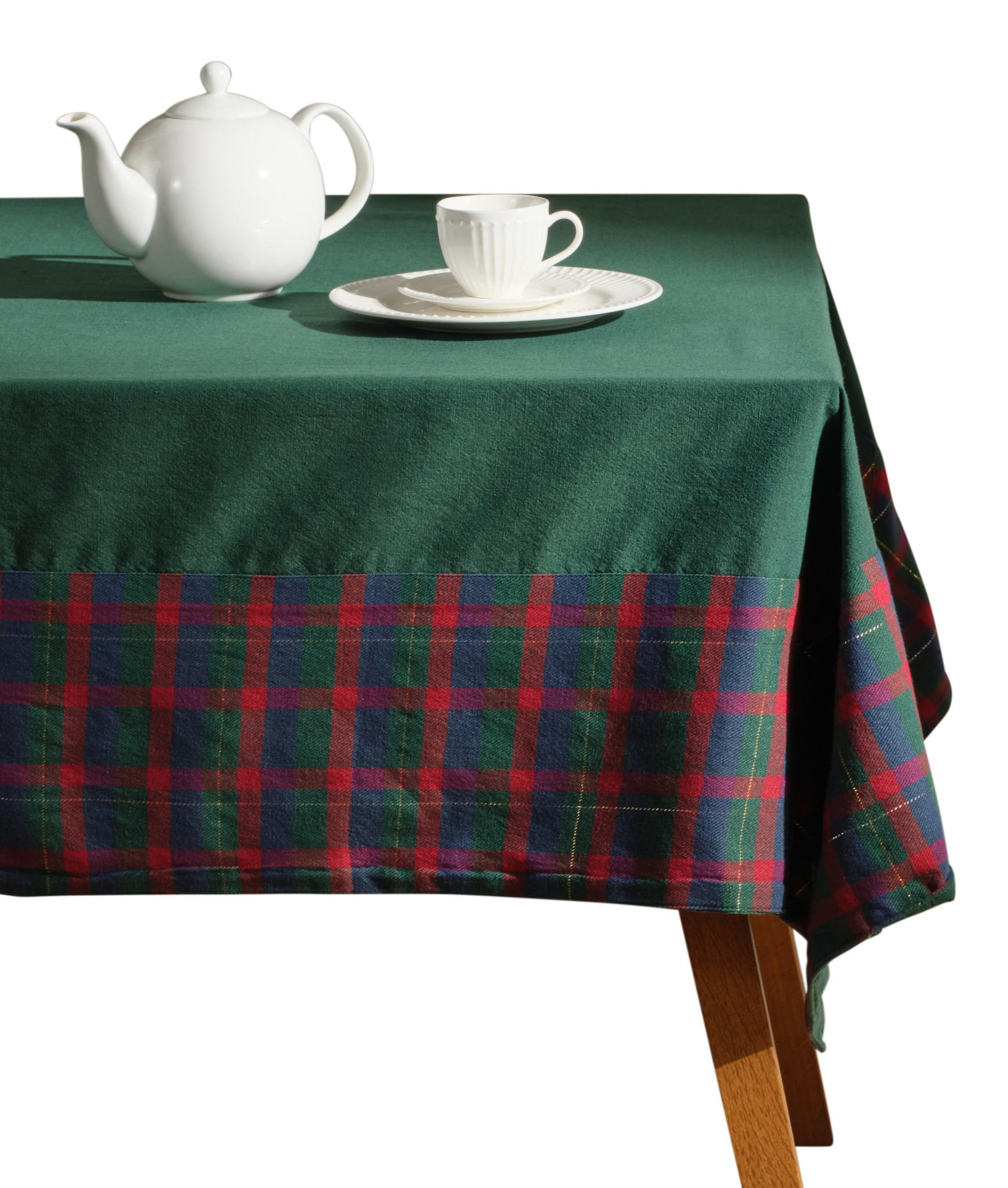 TISCHTUCH Maglamore - Dunkelgrün, Textil (220/150/1cm) - home&you