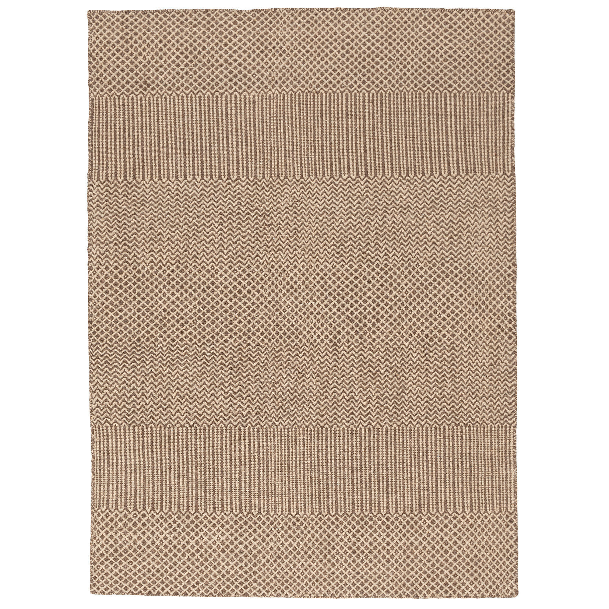 NATUR TEPPICH WOLLE RANA MELIERT - Beige, Textil (120/180cm) - Pergamon