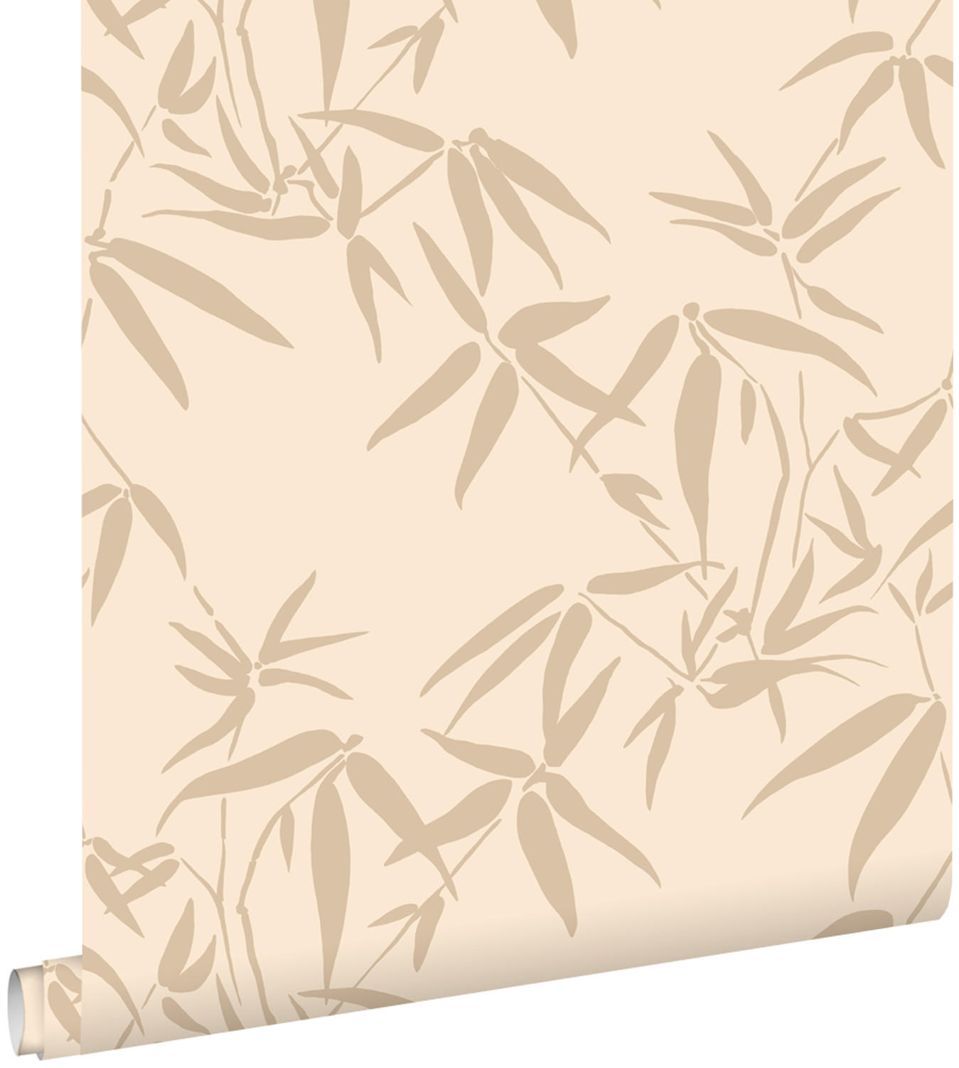TAPETE Bambusblätter 53 cm x 10.05 m - Beige, Papier (53/1000cm) - ESTAhome