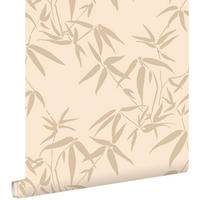 TAPETE Bambusblätter 53 cm x 10.05 m - Beige, Papier (53/1000cm) - ESTAhome