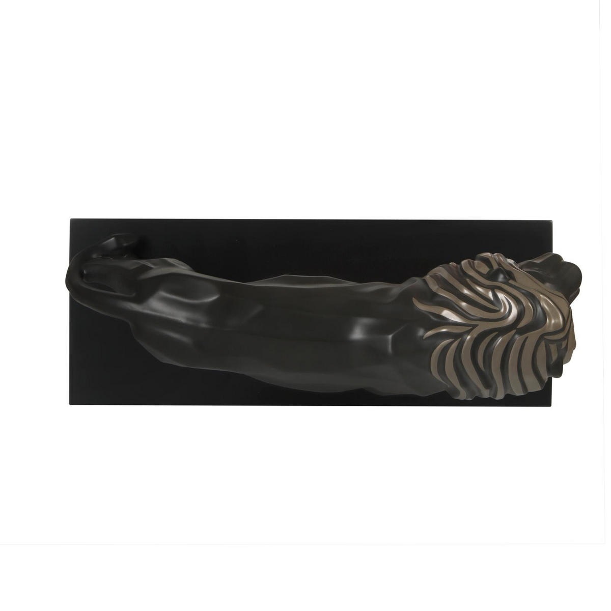 DEKOFIGUR LÖWE Studio 8 Serengeti anthrazit 43,5 cm - Anthrazit, Keramik (18/27/43.5cm) - Goebel