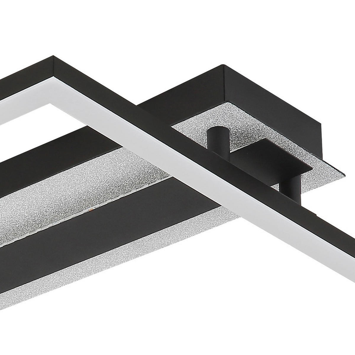 LED DECKENLEUCHTE ESTRADA Metall Schwarz matt - Schwarz, Metall (36/33/7cm) - Globo Lighting