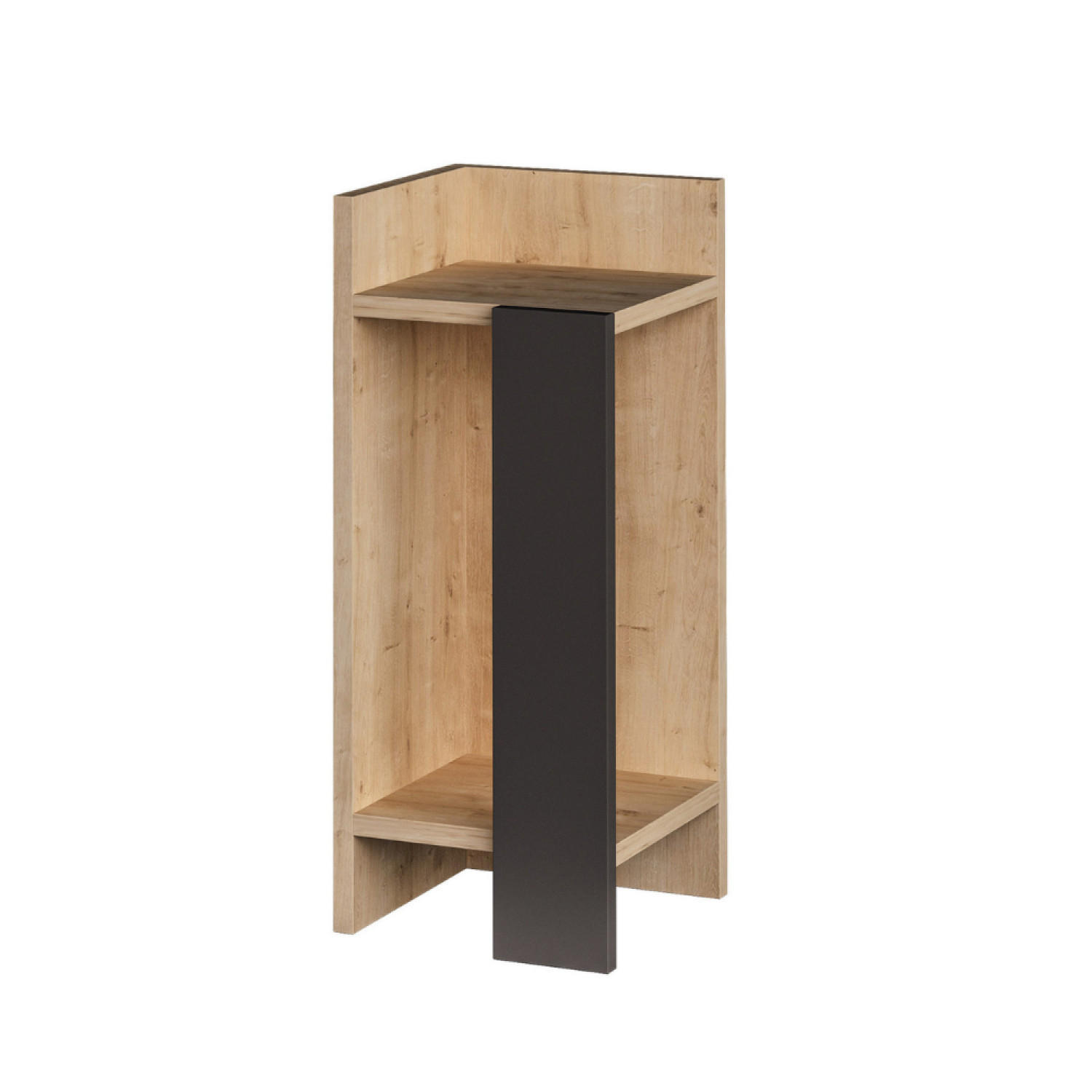 NACHTTISCH Kanya Braun - Braun, Holzwerkstoff (25/60/27cm) - Concept Usine
