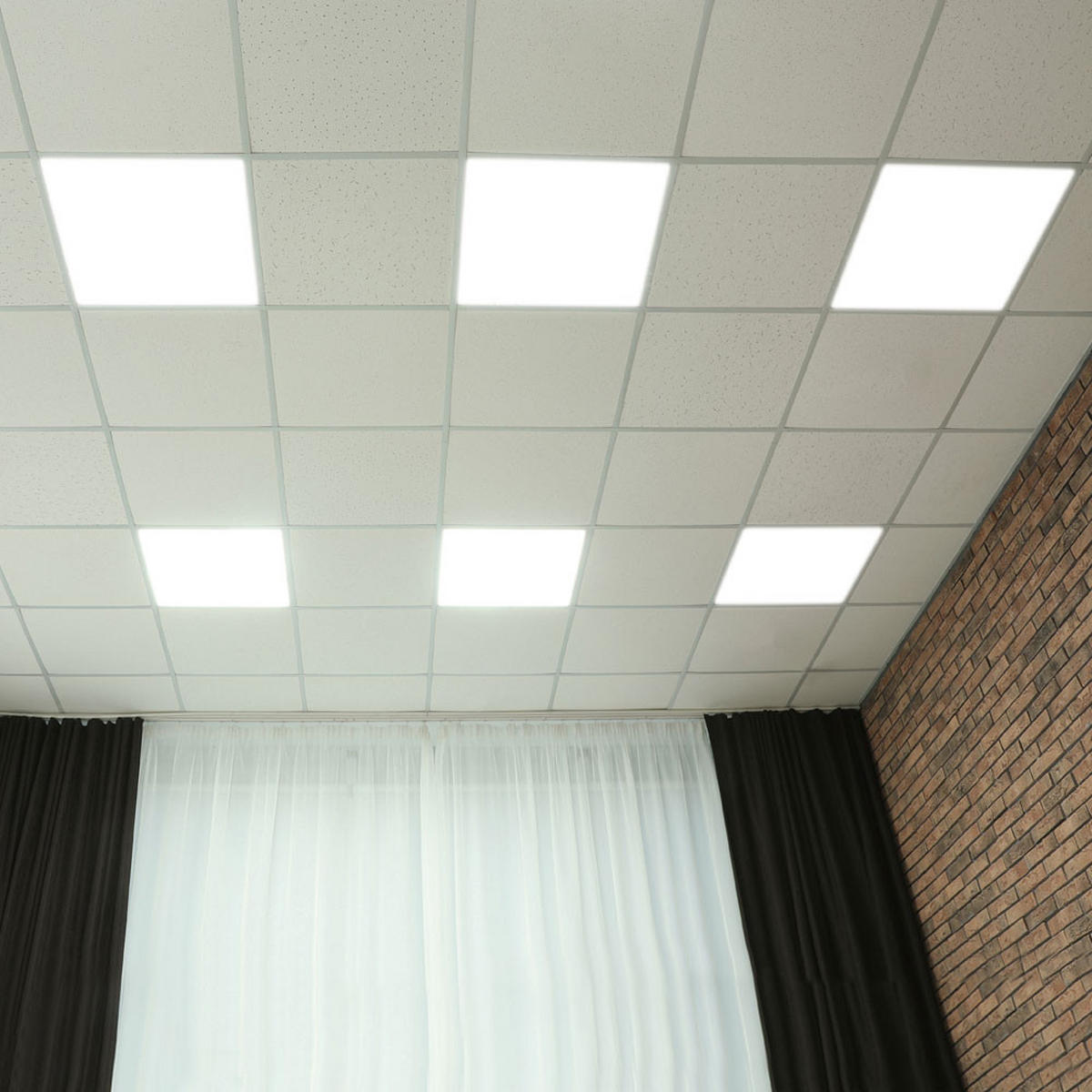 LED EINBAU PANEL Aluminium Weiß - Weiß, Metall (59.5/59.5/3.3cm)