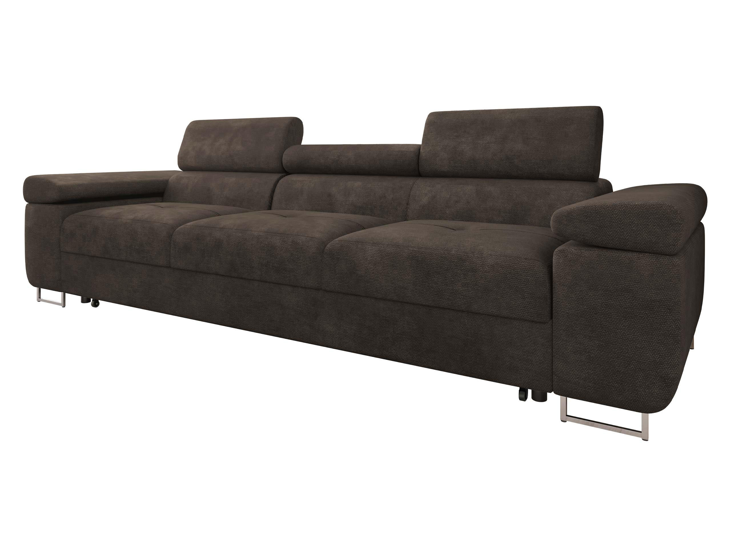 SCHLAFSOFA Torezio 3 Bis - Dunkelbraun, Holz/Textil (263/90/102cm) - MIRJAN24