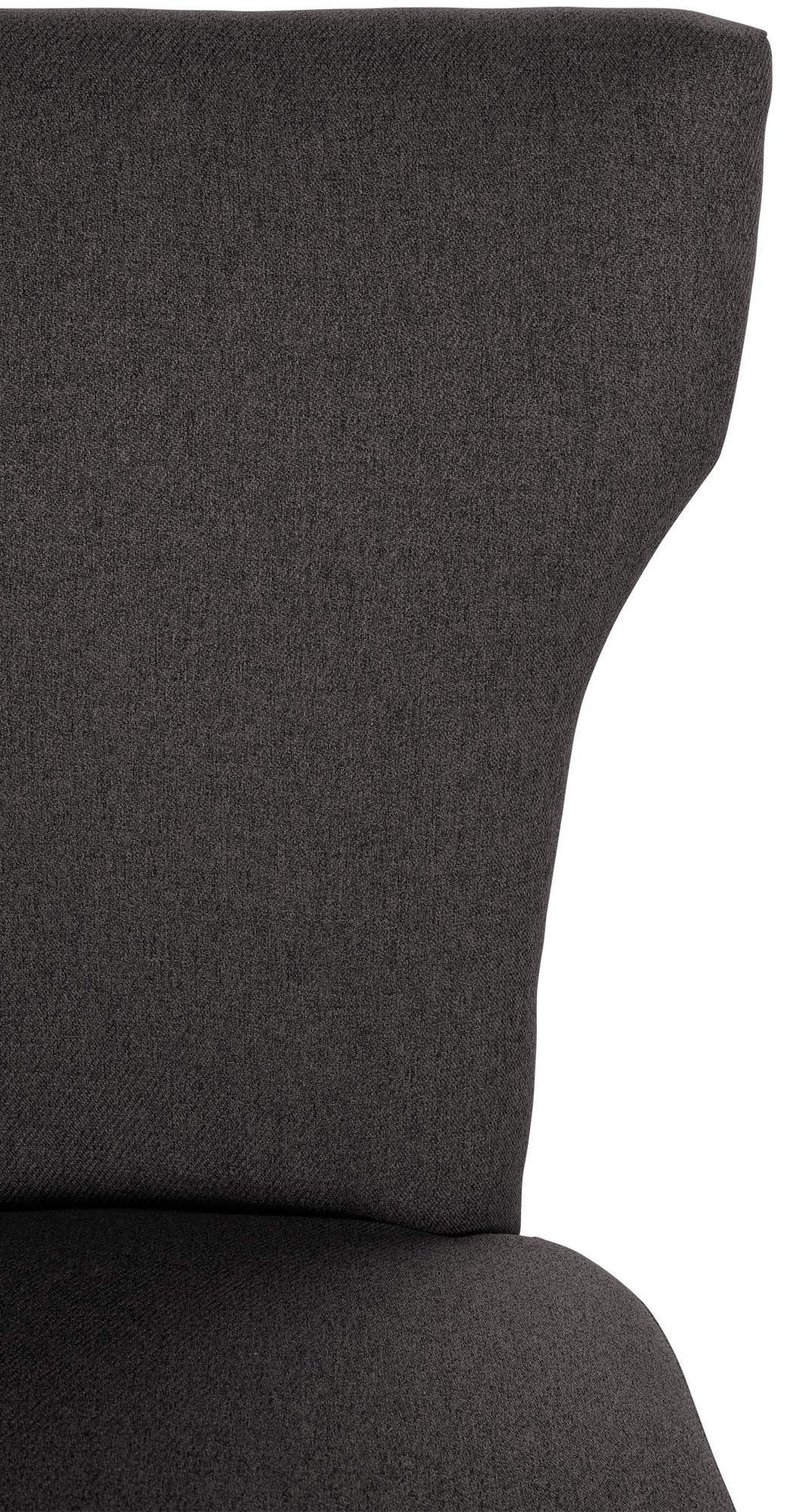 WOHNZIMMERSTUHL Stoff dunkelgrau - Dunkelgrau, Holz/Textil (52/90/59cm) - CLP