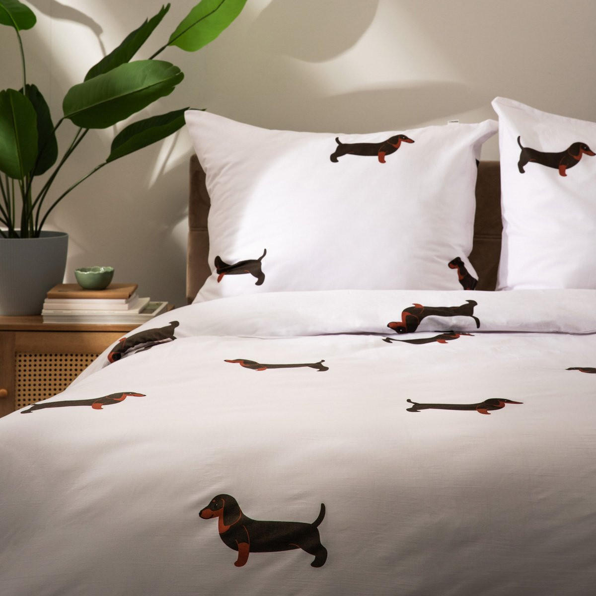 BETTWÄSCHE Winnie Baumwolle 140/200 cm - Weiß, Textil (140/200cm) - Homla