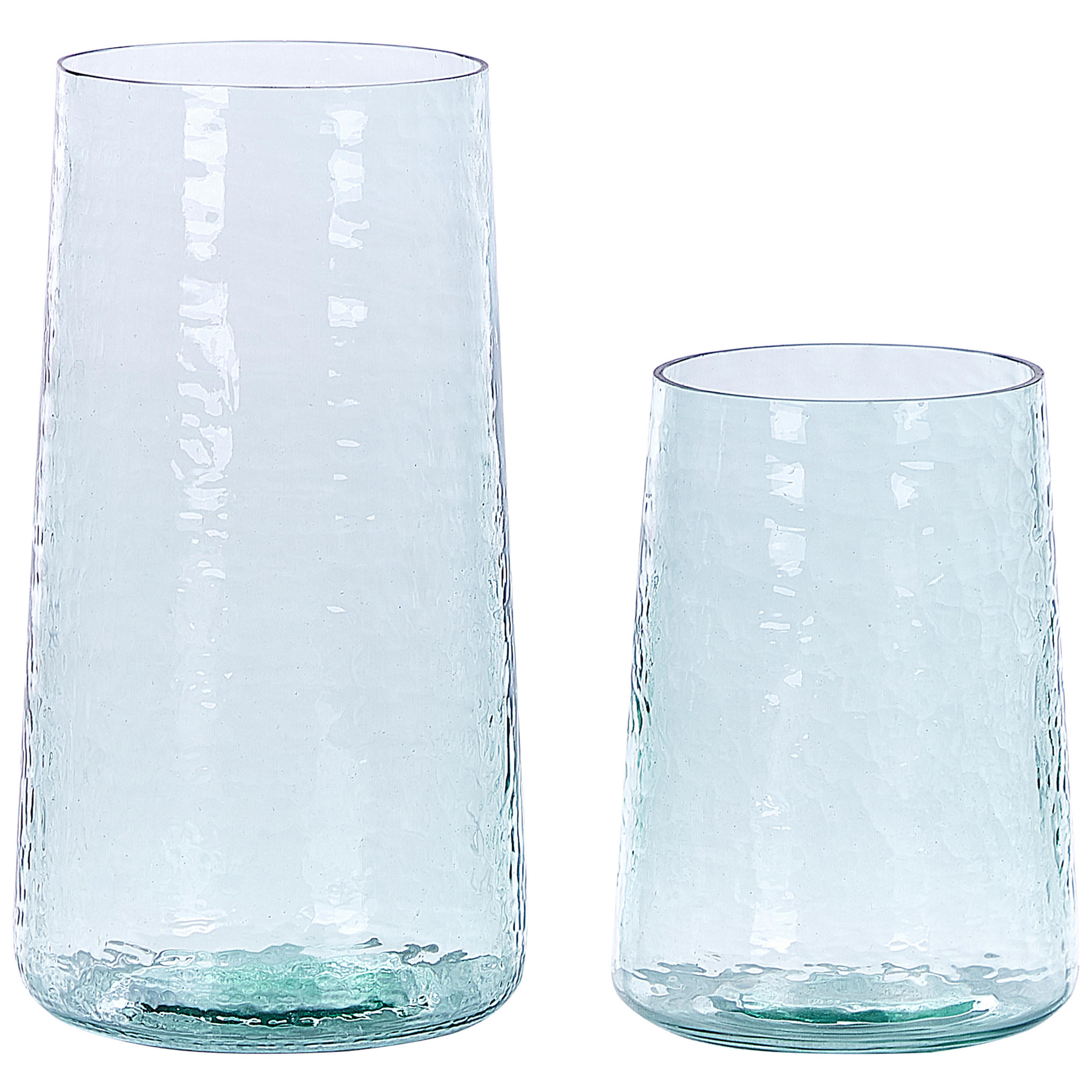DEKOVASE Glas transparent Kulche - Transparent, Glas (25cm) - Beliani