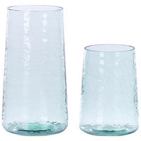 DEKOVASE Glas transparent Kulche - Transparent, Glas (25cm) - Beliani