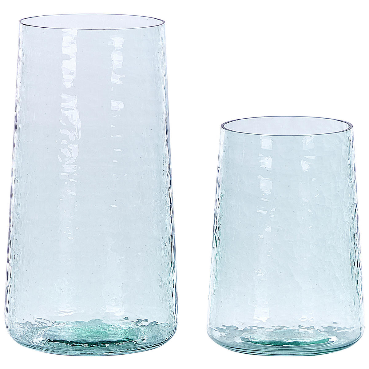 DEKOVASE Glas transparent Kulche - Transparent, Glas (25cm) - Beliani