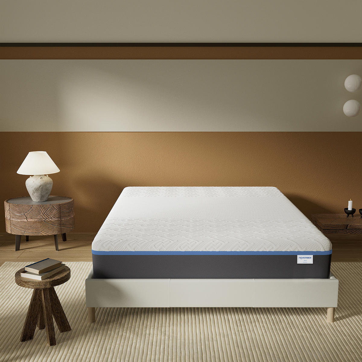 LATEXMATRATZE höhe 28cm 90x190cm H3 - Weiß, Naturmaterialien (90/190cm) - November Sleep