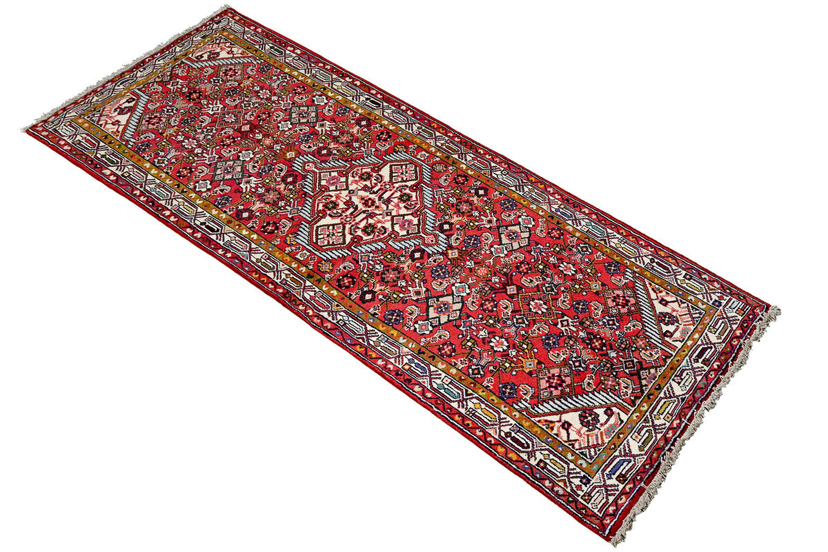 TEPPICH Assadabad Rot 212/77 cm Schurwolle - Rot, Textil (77/212cm) - Looma