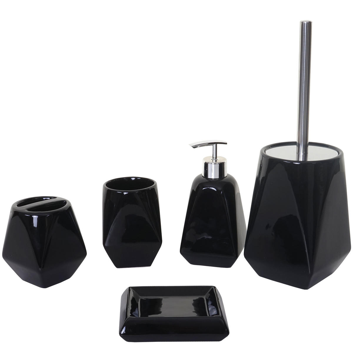 BADSET Schwarz - Schwarz, Keramik (10/33/10cm) - MCW
