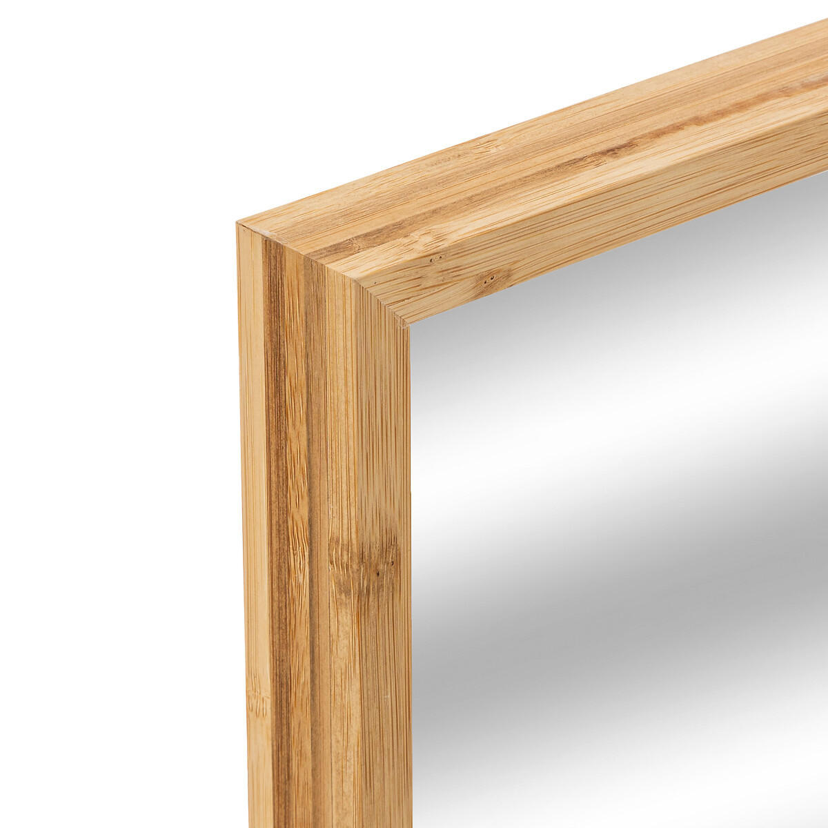 BADEZIMMERSPIEGEL Bambus 34/44 cm - Braun, Naturmaterialen (33.7/23.7/33.7cm) - 5five Simply Smart