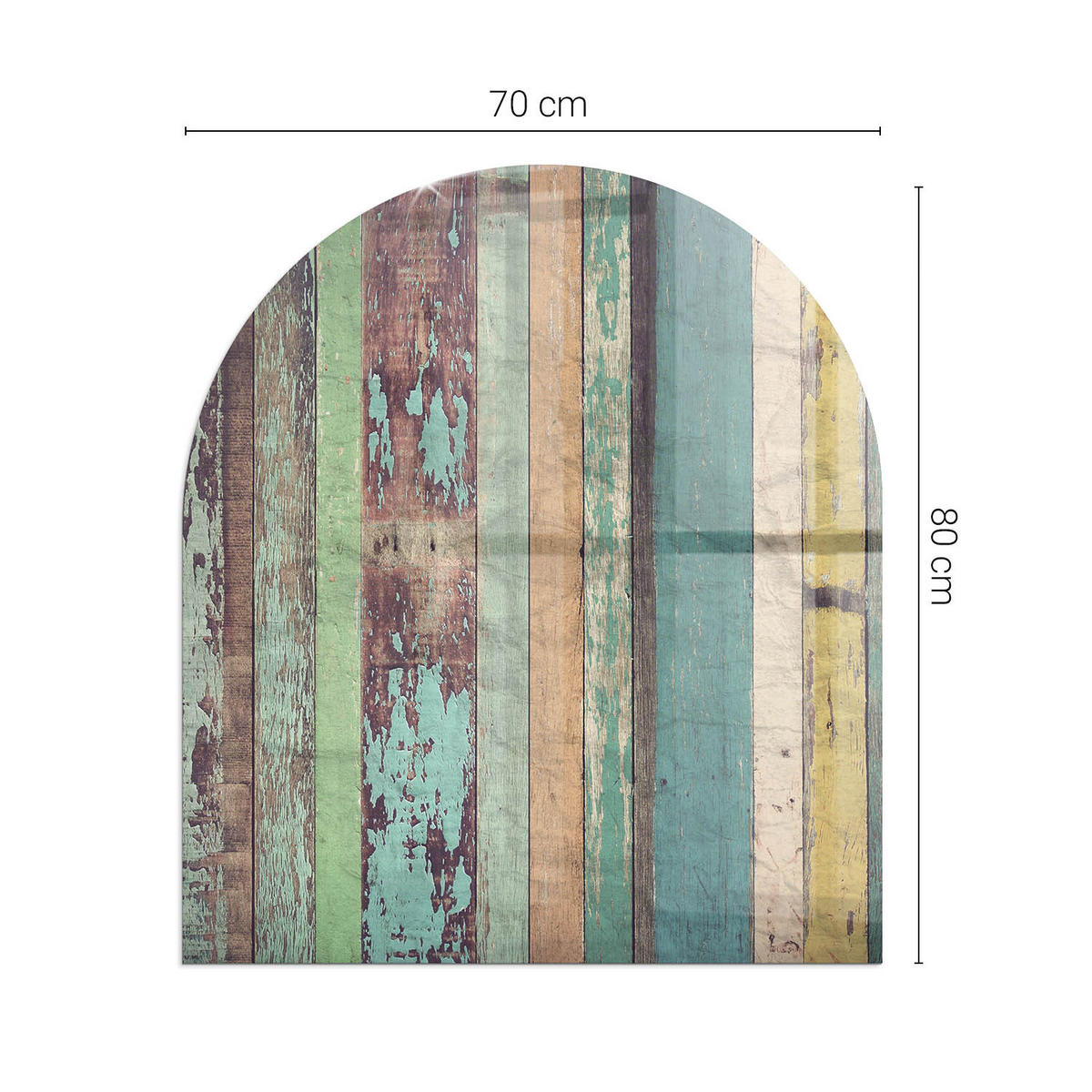 GLASPLATTE für Kamin 80x70 cm Türkis - Türkis, Glas (80/70/0.4cm) - ArtPrintCave