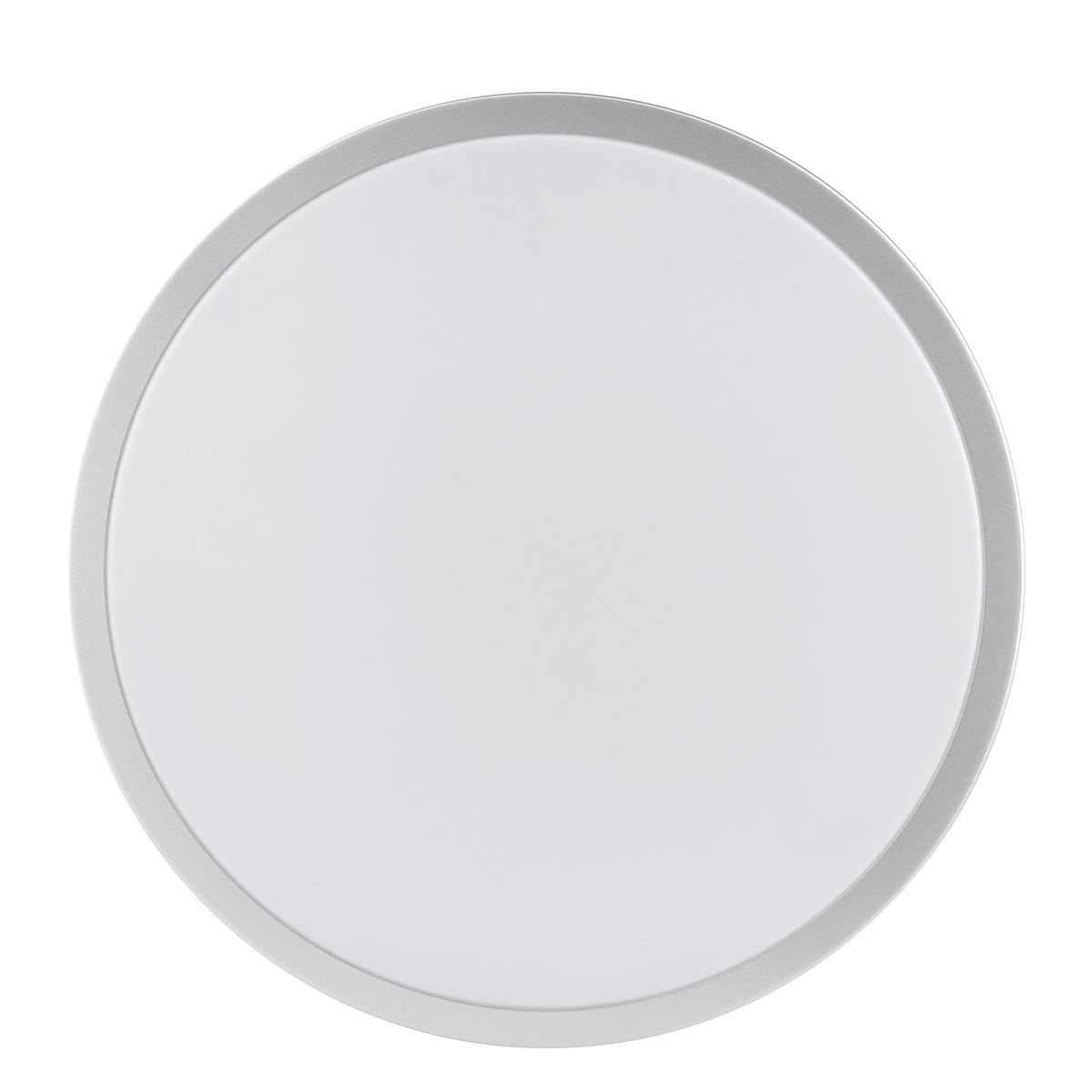 LED DECKENLEUCHTE Livius Nickel/Aluminium/Weiß 33/33/6,8 cm - Multicolor, Metall (33/33/6.8cm) - Brilliant