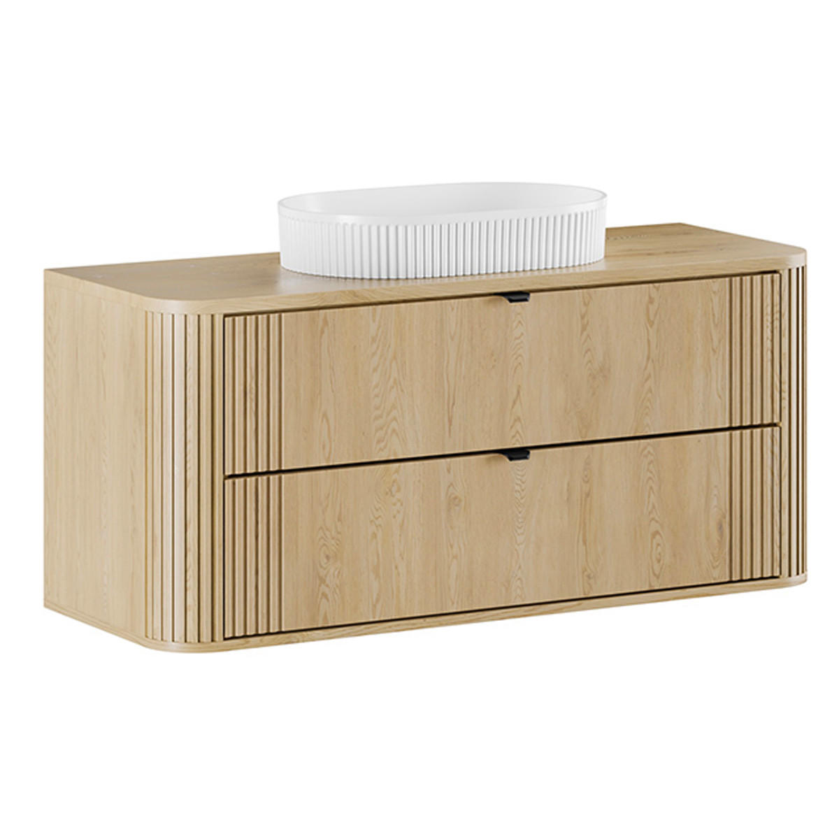 WASCHTISCH 120.4cm Mila Helle Eiche - Braun, Holzwerkstoff (120.4/54/46cm) - Petits-meubles