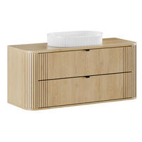 WASCHTISCH 120.4cm Mila Helle Eiche - Braun, Holzwerkstoff (120.4/54/46cm) - Petits-meubles