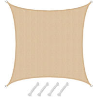 SONNENSEGEL Luftdurchlässig 400 cm Beige - Beige, Kunststoff (400/400cm) - Amanka